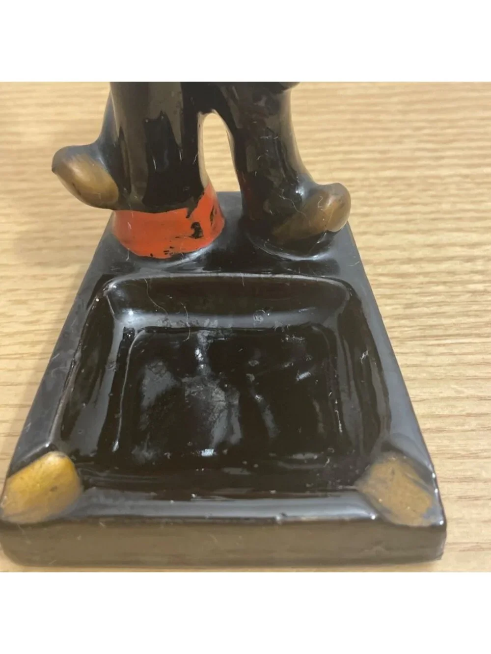 Vtg 1959 Hobo Charlie Chaplin Lamp Post Ashtray Drunk Clown Boozer Japan MCM